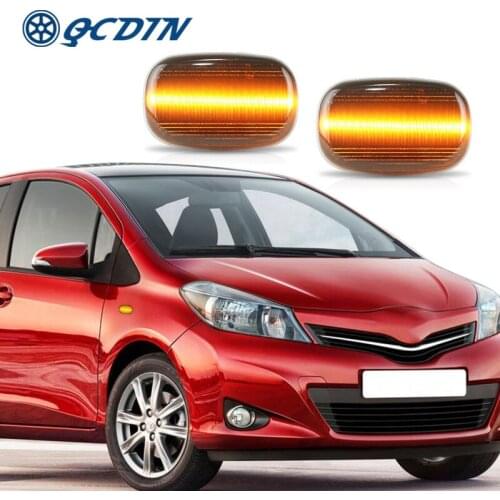 QCDIN For Hilux MK4/MK5 Carina E T19 Amber LED Side Marker Light Turn Signal For Corolla E10/E11/E12 Paseo(Cynos) EL44/EL54