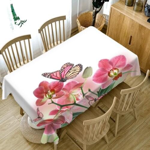 Butterfly tablecloth Deluxe printing Cabinet Cover rectangular Waterproof 3D Table cloth wedding round table cover Pillowcase