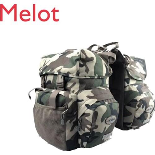 Mountain Bike Riding Carry Bag Two-in-One Outdoor Sichuan-Tibet Line Cycling Fixture Rear Rack Storage Bag 50L Outdoor