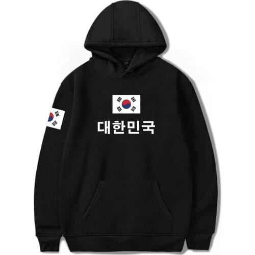 New South Korean Hoodie Sweatshirt Men/women Casual National Flag Printing Pullover Republic Of Korea Flag Streetwear Clothes