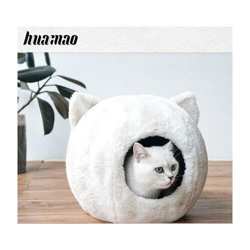 2019 All seasons are available Cat Bed Warm Pet Cat House Cave Winter Puppy Kitten Dog Cushion Mat Pet cat supplies