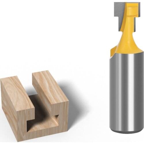 1/2'' 12.7mm Shank T-Slot Cutter Router Bit Steel Handle 3/8'' | 1/2'' Length Woodworking Cutters