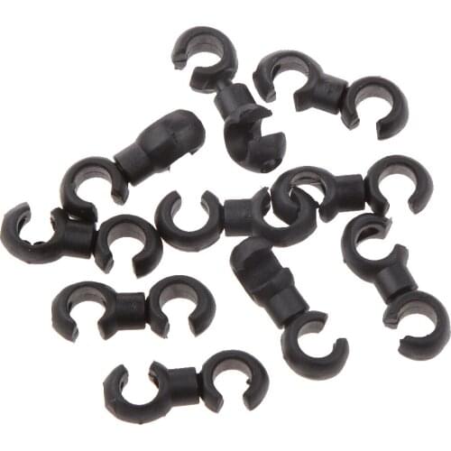 10 Pieces Bike Brake Cable Clips Suitable for brake cable ,derailleur line,fit 4mm & 5mm housing
