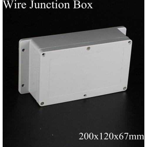 200x120x67mm ABS IP65 Waterproof Plastic Wire Junction Box With Mounted Distribution Enclosure Project Case Electronic Terminal