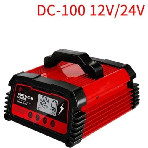 Car Battery Charger Full Automatic 12v 24v Battery Charger 6A/8A/10A Automatic Intelligent Universal Repair Lead Acid Charger