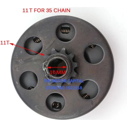 Free Shipping high quality Motorcycle Go Kart Clutch parts for 11T 16MM 168 Engine