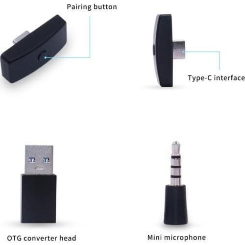 Wireless Usb/Type-C Bluetooth-Compatibele Adapter Voor Nintendo Switch Audio Ontvanger Zender Voor PS4 Pc Converter 3.5mm