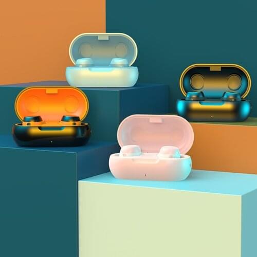 Bluetooth 5.0 Headset Binaural In-Ear Bass Stereo Sports Earplugs Waterproof Noise-Cancelling Headset With Microphone