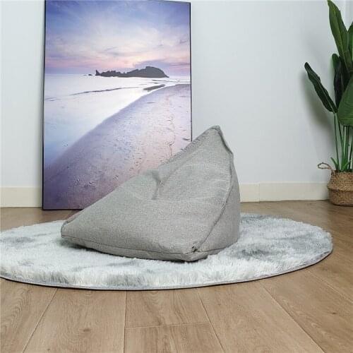 Large Lazy Sofa Cover Chairs without Filler Linen Cloth Lounger Seat Bean Bag Pouf Puff Couch Tatami Living Room Bedroom