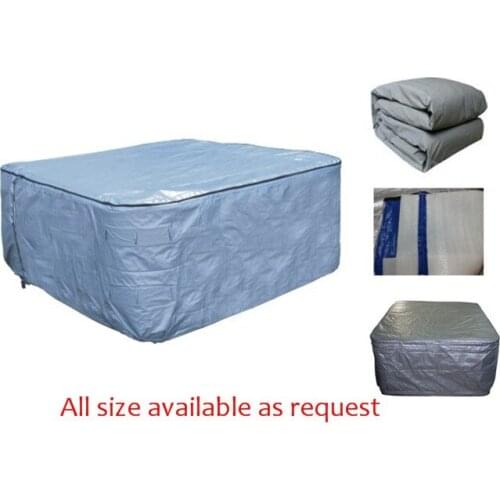 Hot tub Pool spa cover UV insulated bag 2130x2130x900mm 2440x2440x900mm 2100 Diameter Round spa Insulated UV cover bag