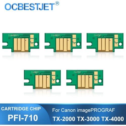 PFI-710 PFI710 Permanent Cartridge Chip For Canon imagePROGRAF TX-2000 TX2000 TX-3000 TX3000 TX-4000 TX4000 Printer Chips