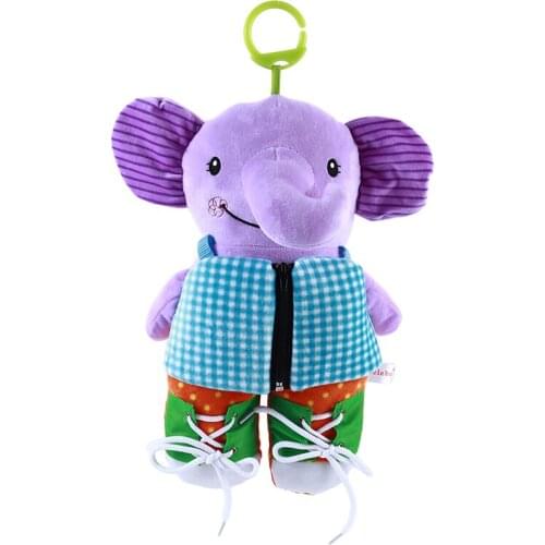 Baby Learn To Wear A Clothes Cloth Book Educational Toys Montessori Animal Dress 3D Cloth Book Toys For Children Kids