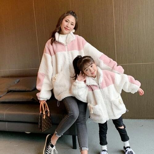 Childrens Clothing Girls Coat Furry Sweater Children 2020 New Autumn and Winter Clothes zhong da tong Daughter Parent-Child War