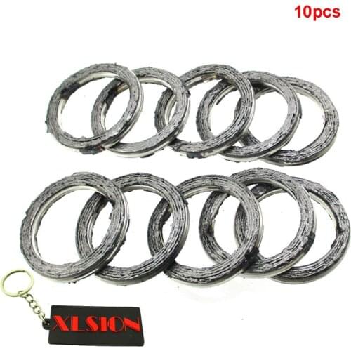 10pcs/pack Exhaust Muffler Pipe Gasket ID 30mm For150cc 200cc 250cc Pit Dirt Motor Bike ATV Quad Go Kart Buggy Moped Scooter