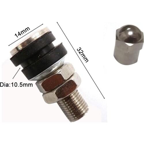 Chrome Tubeless Valve Stem & Cap for PIT DIRT BIKE 50 110 125 150 PARTS
