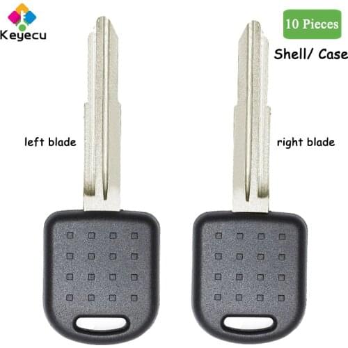 KEYECU 10PCS/Lot Transponder Car Key Shell Housing With Left/ Right Blade - FOB for Suzuki Vitara Grand Vitara Alto Swift Baleno