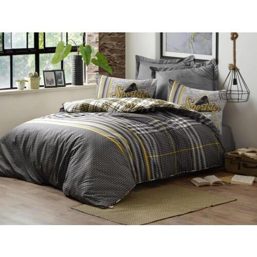 Cottonbox Masculine Leonardo Double Personality Duvet cover Gray