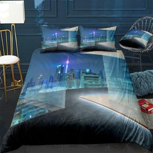 Architecture Asia Asian Ba Quilt Cover Pillowcase 3Piece Comforter Bedding Set With Pillow Case Single Double Duvet Cover