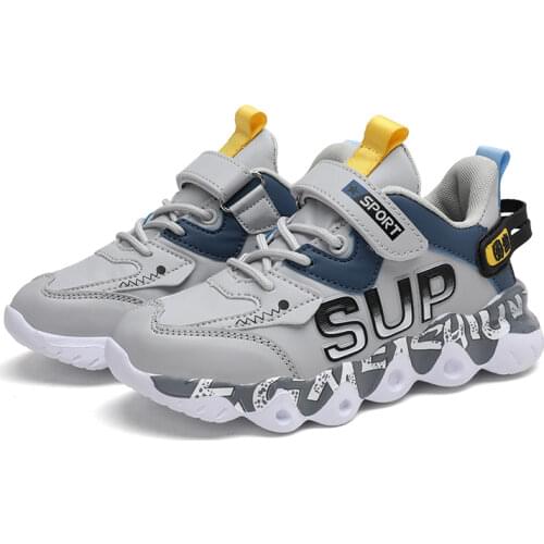 New Kids Suede Shoes Boys Girls Sport Sneakers Children Fashion Suede Leather Casual Shoes Waterproof Non-slip Running Shoes