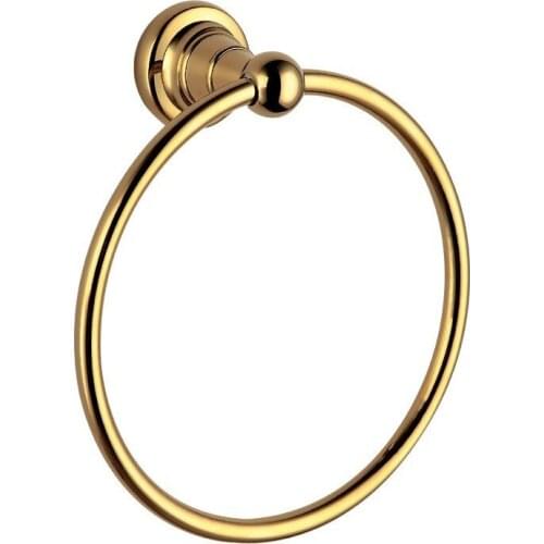 Brass golden Finished Towel Ring, Antique Bronze Towel Holder,Towel Rack GB005d