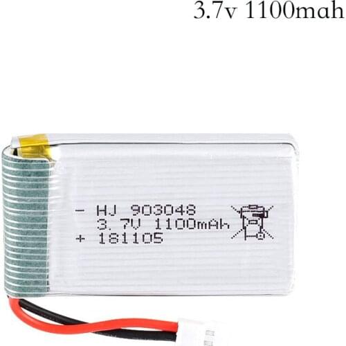 3.7V 1100mAH 20c Lipo Battery For Syma X5C X5SC X5SW T04 F28 859B Remote control helicopter batteries Li-po 3.7v 903048 battery