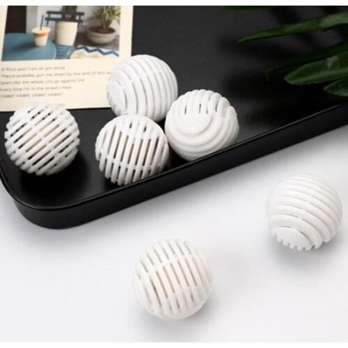 6Pcs Mini Balls Shaped Shoe Deodorant Dryer Air Fresher Moisture Absorber Toilet Deodorizing Wardrobe Aroma Deodorizing
