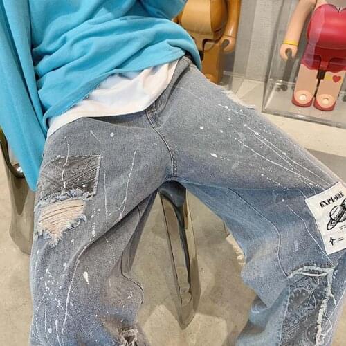 MUZISHA Men's Wide Leg Jeans