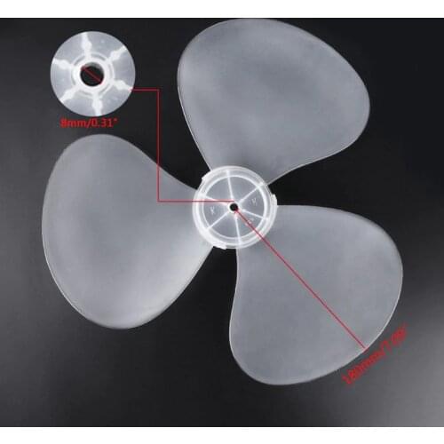 2021 New Big Wind Plastic Fan Blade 3 Leaves For Midea And Other 16inch 400mm Fans