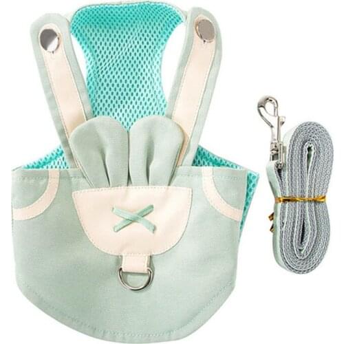 Dog Harmess Small Dog Collar Pomeranian Collar Dog Leash Cute Cartoon Rabbit Design Puppy Harness Pet Collar Pet Accessories