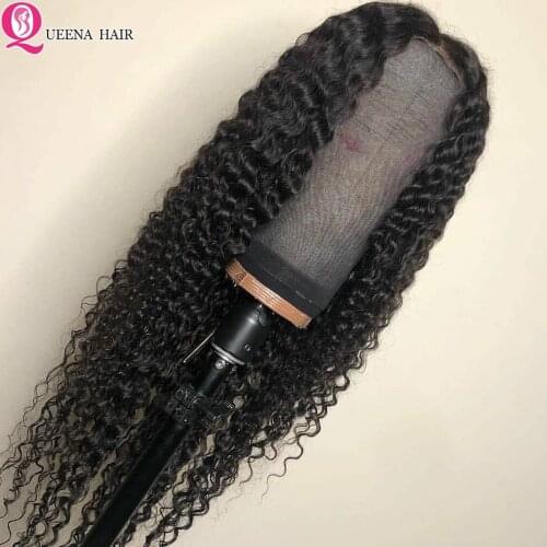 30 Inch Deep Wave Wig Deep Wave Lace Front Wig Human Hair Preplucked Deep Wave Frontal Wig Remy 5X5 Transparent Lace Closure Wig