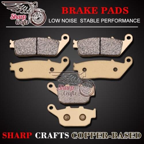 Motorcycle Copper-Based Front & Rear Brake Pads For Triumph Street Triple 675 07-12 Tiger 800 11-14 XCA XCX XR XRT XRX ABS 15-18