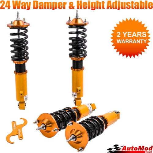 24-Way Adjustable Coilover Shock Spring Kit For MAZDA MIATA MX5 MX-5 NA NB 1989-2005
