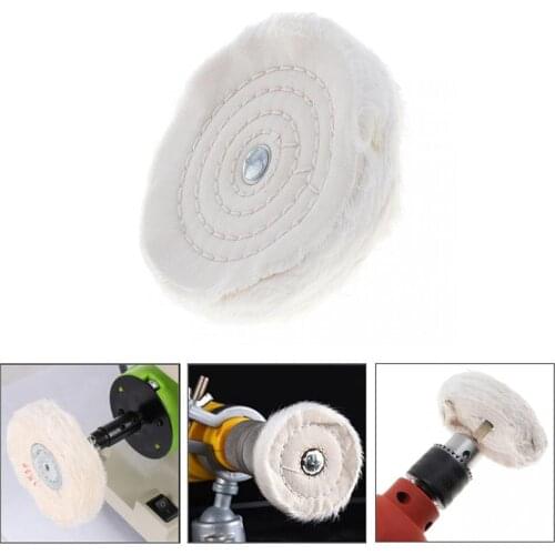 3"75MM White Cloth Buffing Wheel Mirror Polishing Wheel Grinder For Jewelry Wood Metal Abrasive Tool