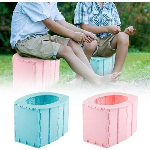 Portable Travel Folding Toilet Urinal Mobile Seat For Camping Hiking Convenient Toilet Trip Urinal Car Long Potty Vehicular L7N2