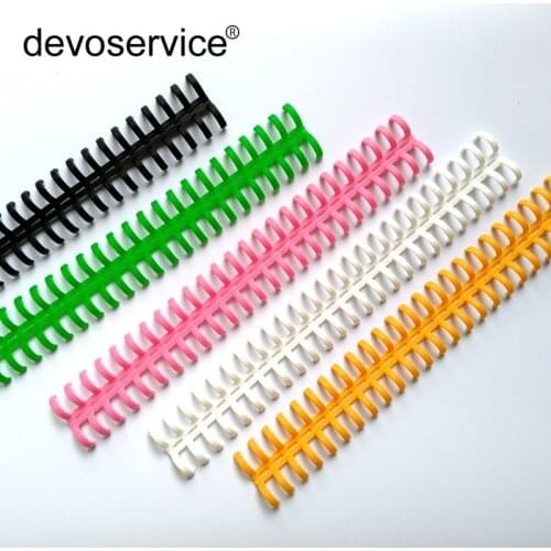 25 Hole Transparent Plastic Binding Ring Loose-leaf Binding Ring Single Not Scrape Hand Feel Free to Cut Office Binding Supply
