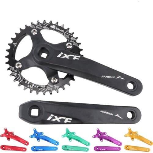 JIANKUN mountain bike square hole crank ultra light mtb sprocket 32T 34 36T 104BCD 170mm bicycle crank Chainwheel
