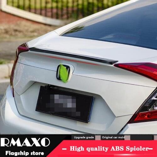 For Honda civic Spoiler 2016-2019 For civic gt Spoiler TF ABS Material Car Rear Wing Primer Color Rear Spoiler