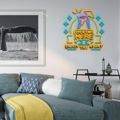 Custom Led Flex Neon Sign Leaves Art Bar Pub Club Wall Hanging Flexible Decoration For Room Wedding