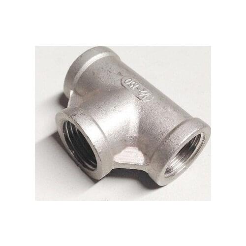 1-1/2" BSP Equal Female Tee Thread 3 Way 304 Stainless Steel Pipe Fitting Connector Coupling for water air gas