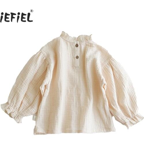 Vintage Princess Summer Ruffles Flared Sleeve Floral Tops Outwear Shirts Blouses Toddler Kids Girls Children Clothing 6M-6Y