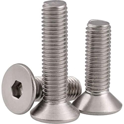 Countersunk Socket Head Screw A4 Stainless Steel Allen Bolts Screw M6 8 10