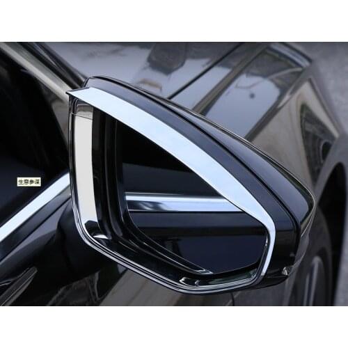 Exterior Rearview Mirror Frame Decoration Cover Trim 2Pcs For Audi A6 C8 2019 Chrome ABS Car Styling Modified Accessories