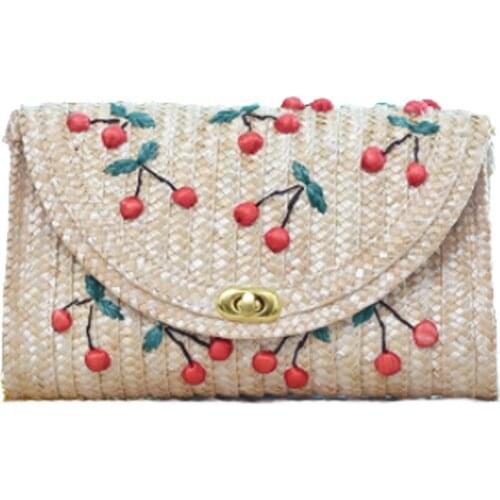 2019 Womens Straw Plait Small Square Bags One Shoulder Slanted Across Bag Handbag Coin Purses Summer Casual Sweet Holiday Totes