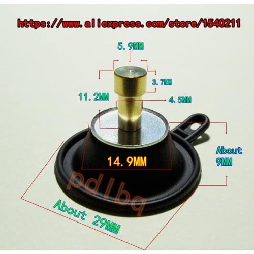 1 pcs/pack) YM Virago XV400 Vmax 1200 motorcycle carburetor shut-off valve small diaphragm (thick shaft)