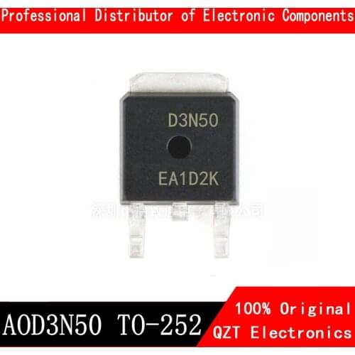 10pcs/lot AOD3N50 TO252 D3N50 TO-252 3N50 AO3N50 SOT MDD3N50G MDD3N50 FDD3N50 In Stock