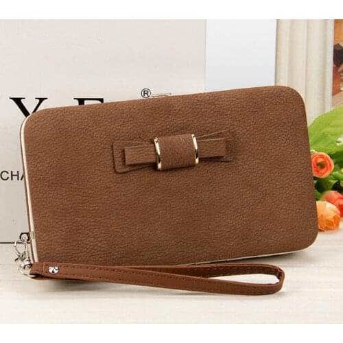 2020 Fran tui Wholesale new Korean version ladies' purse long phone bag, bow tie lunch box, womens wallet K