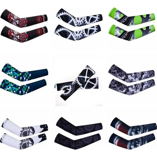 2018 Cycling Arm Warmers Men women Bike Bicycle Armwarmer UV Protection Cuff Sleeves Mountain road MTB Arm Sleeves sunsreen Gear