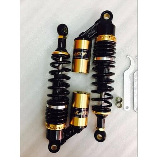 7MM+7.5MM spring 320mm motorcycle air SHOCK ABSORBERS for Honda CM200T cx500 Yamaha TX650 suzuki kawasaki atv black&golden