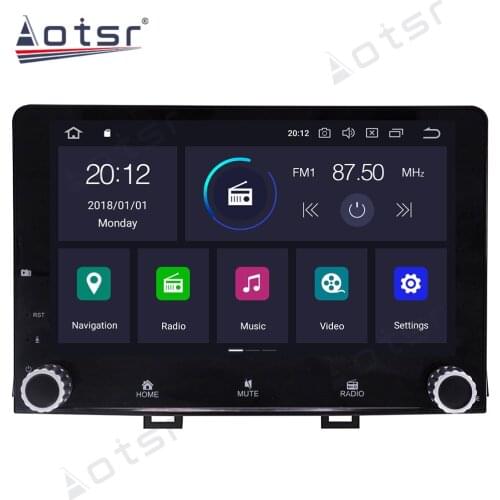 Android 10.0 4GB+64GB Car Radio Player GPS Navigation Vechicel Auto Stereo Video HD Multimedia Headunit For KIA RIO 2017 + DSP