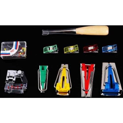 Pulaqi Household Sewing Machine Tools 11pcs/set Kinds Of Tools With Box Multi-function Tape Maker Set Accessories DIY Patchwork